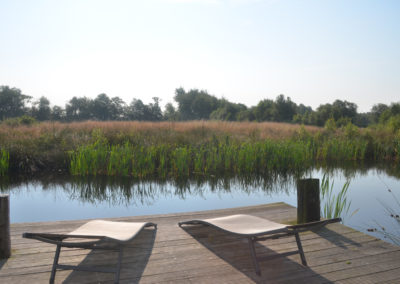 Teich der Pianova Ferienwohnungen